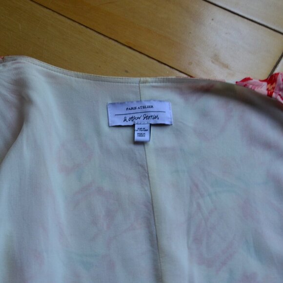 & Other Stories Flutter Sleeve Wrap Midi Dress EUR 44 fits XL US - Picture 15 of 15